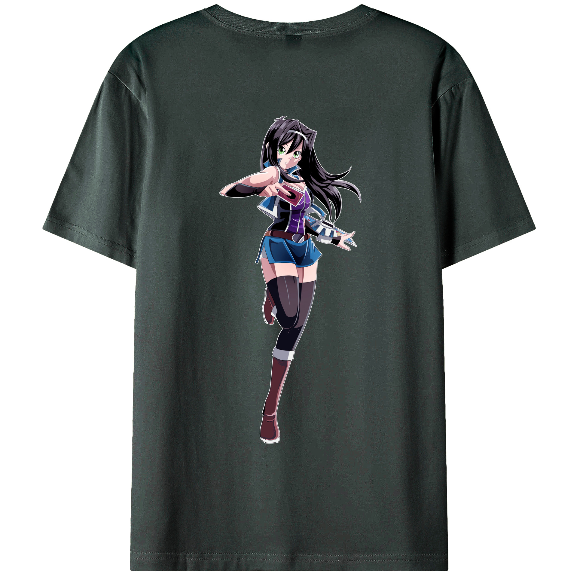 （画像用） 遊☆戯☆王 Yu-Gi-Oh! 綿100％ メンズ半袖Tシャツ（バックプリント） 通気性